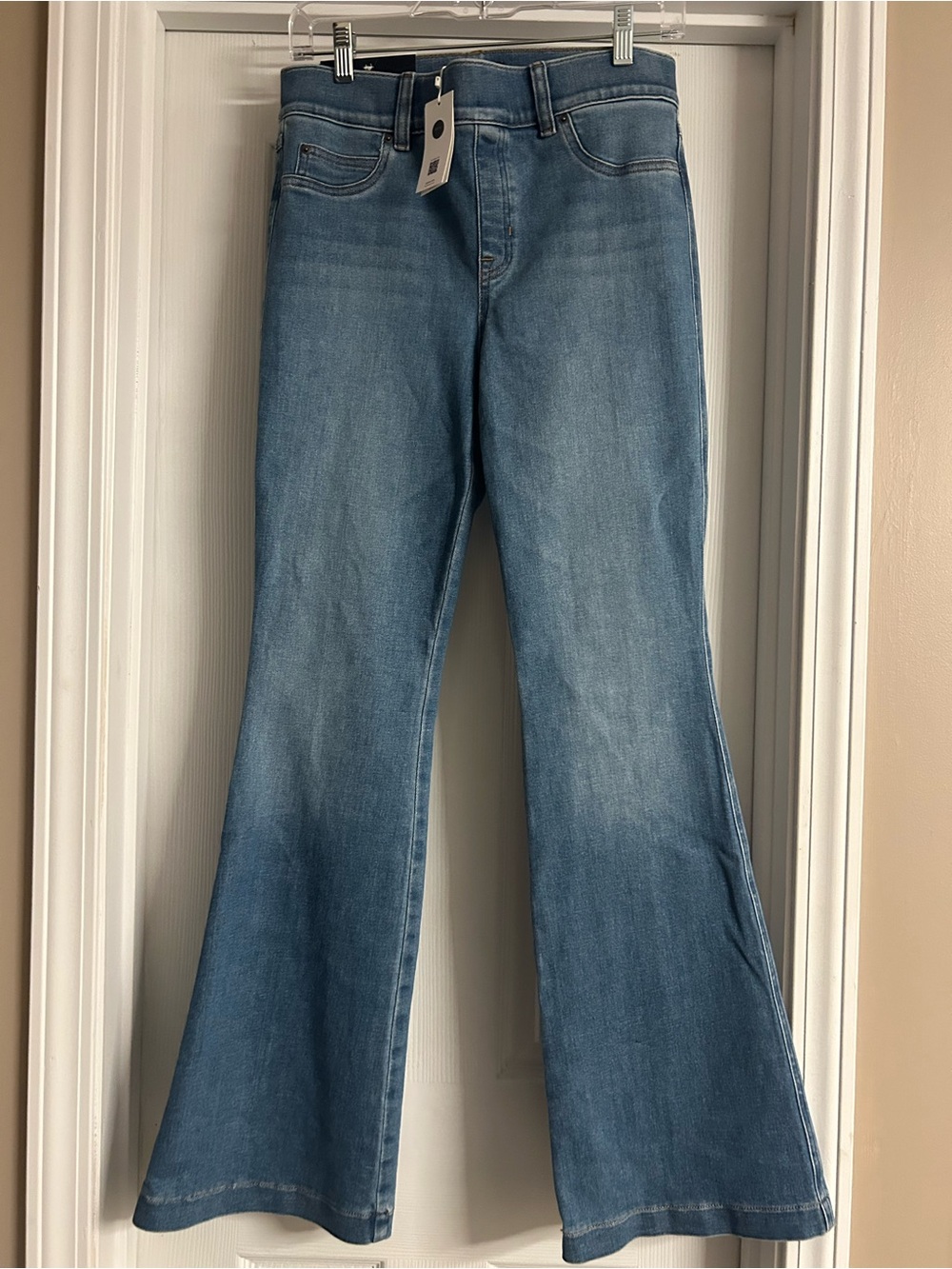 NWT SPANX Light Blue Flare Jeans - Women's Petite